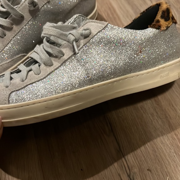 P448 Glitter and leopard sneakers 8 - Picture 2 of 4